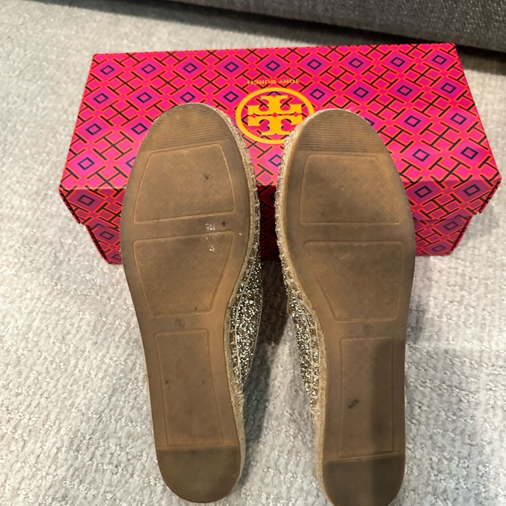 ✨Tory Burch Max Glitter Espadrille Slide 🥂 - Picture 8 of 8